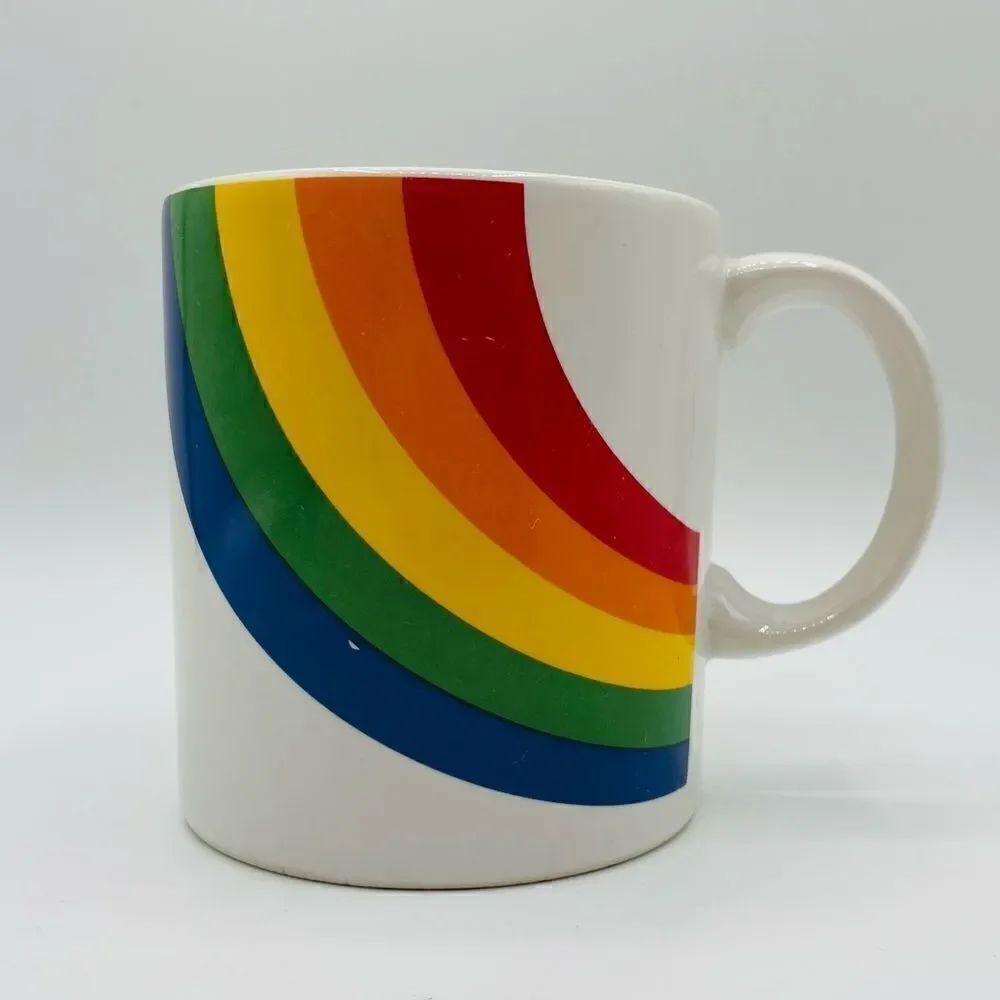 Vintage 1987 80’s FTD Rainbow Mug